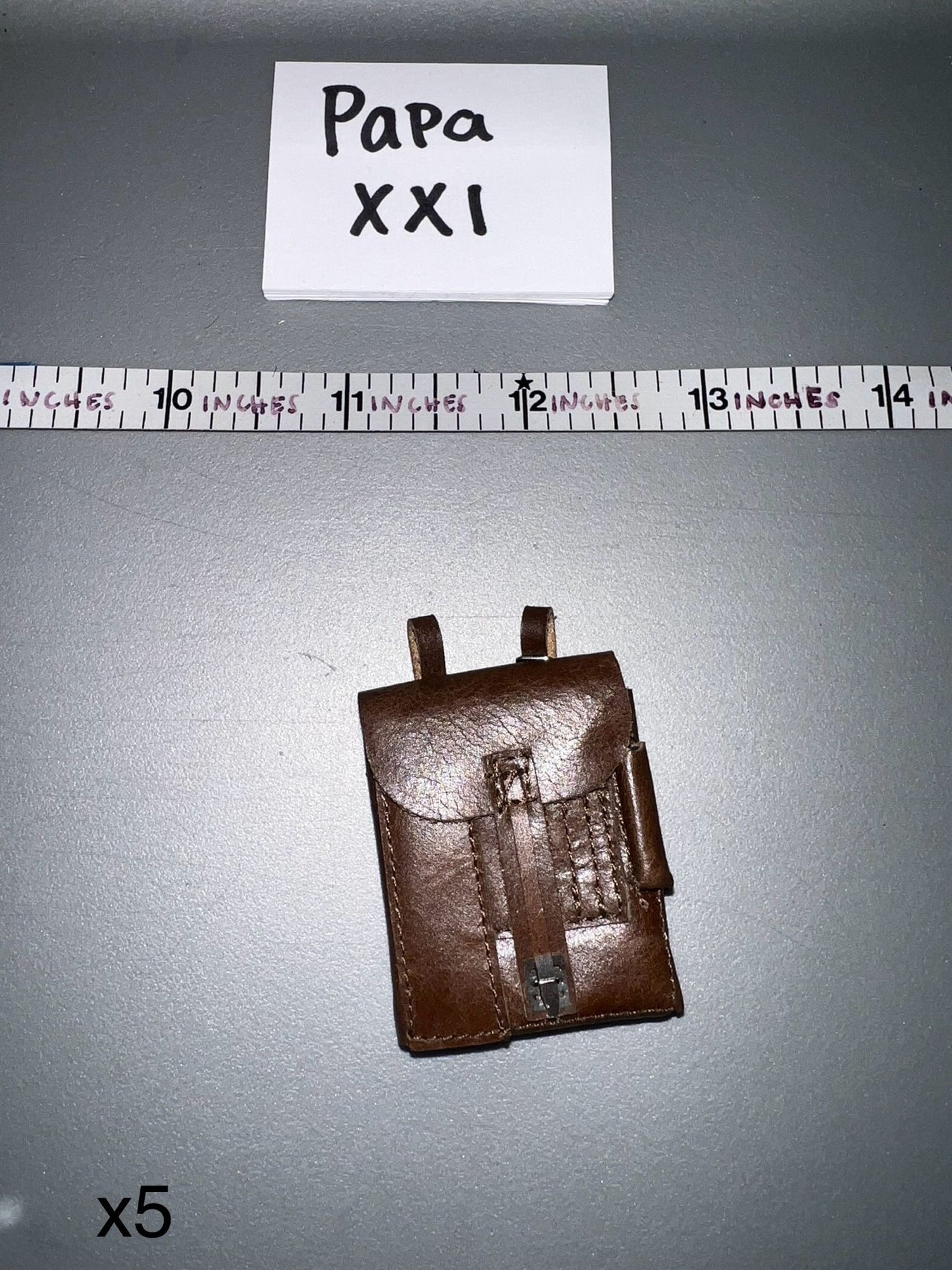 1:6 Scale WWII German Leather Map Case - Ujindou LAAH Tank Officer