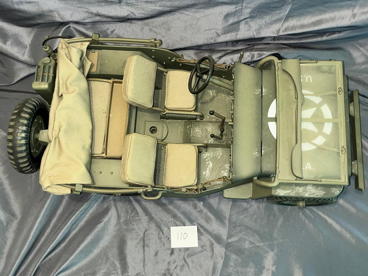 1/6 Scale WWII US Jeep - Ultimate Soldier - Weathered