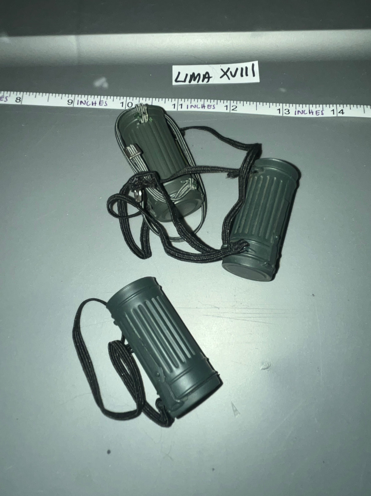 1:6 WWII German Gas Mask Canister Lot