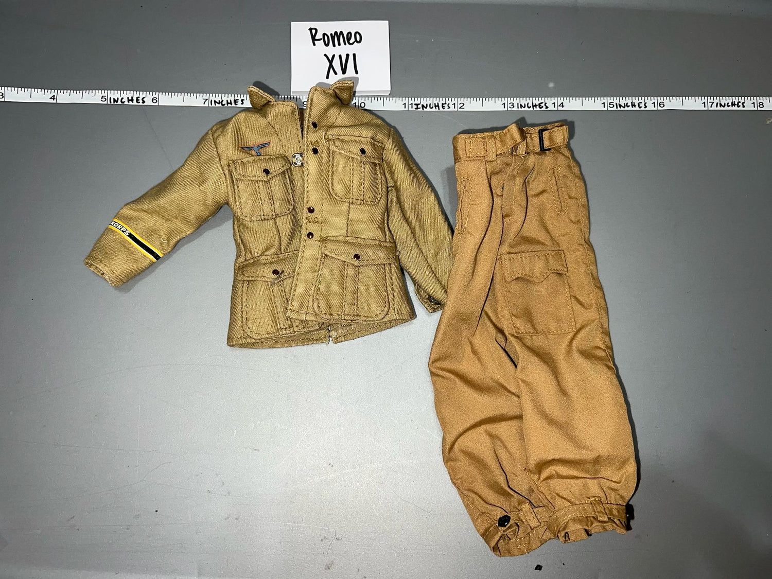 1/6 Scale WWII German Tropical Afrika Korps Uniform