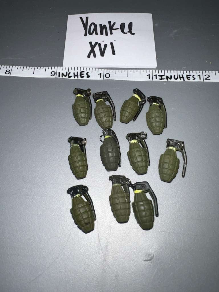 1/6 Scale WWII US Grenade Lot