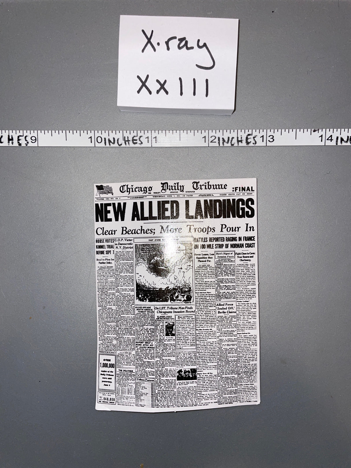 1/6 Scale WWII US News Paper Pamphlet - Newspaper