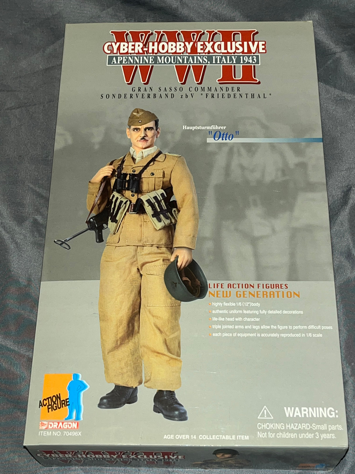 1/6 Scale WWII GERMAN Fallschirmjager Otto Gran Sasso - NIB Dragon Cyber Hobby - *SR*