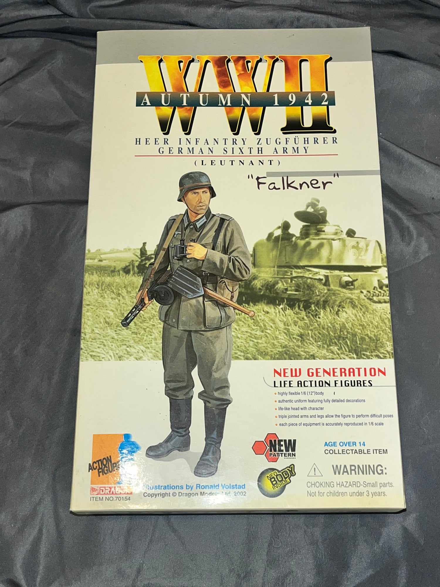 1/6 Scale WWII German HEER INFANTRY ZUGFUHRER GERMAN SIXTH ARMY Lt Falkner - NIB Dragon