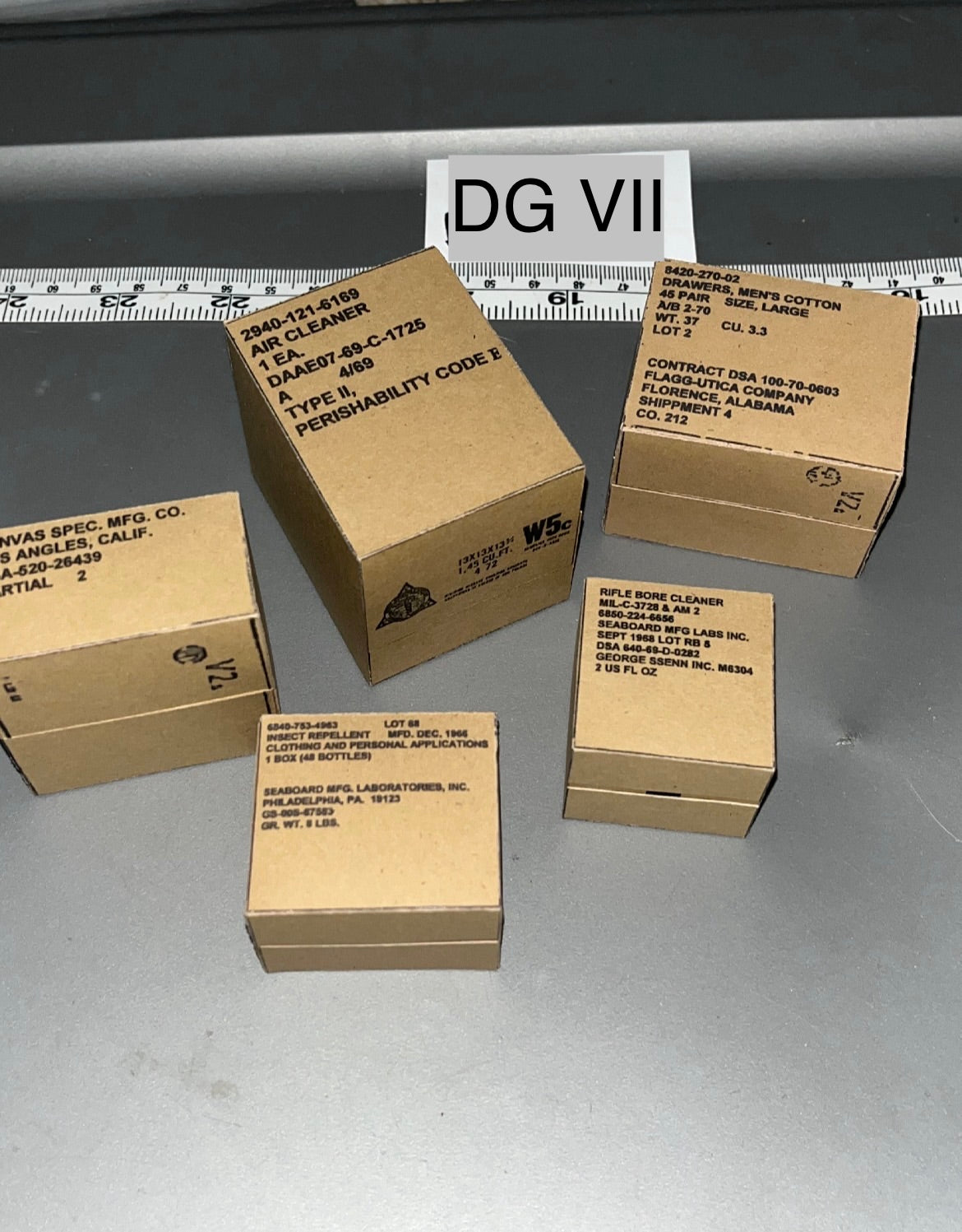 1/6 Scale Vietnam US Cardboard Case / Box Set 107354