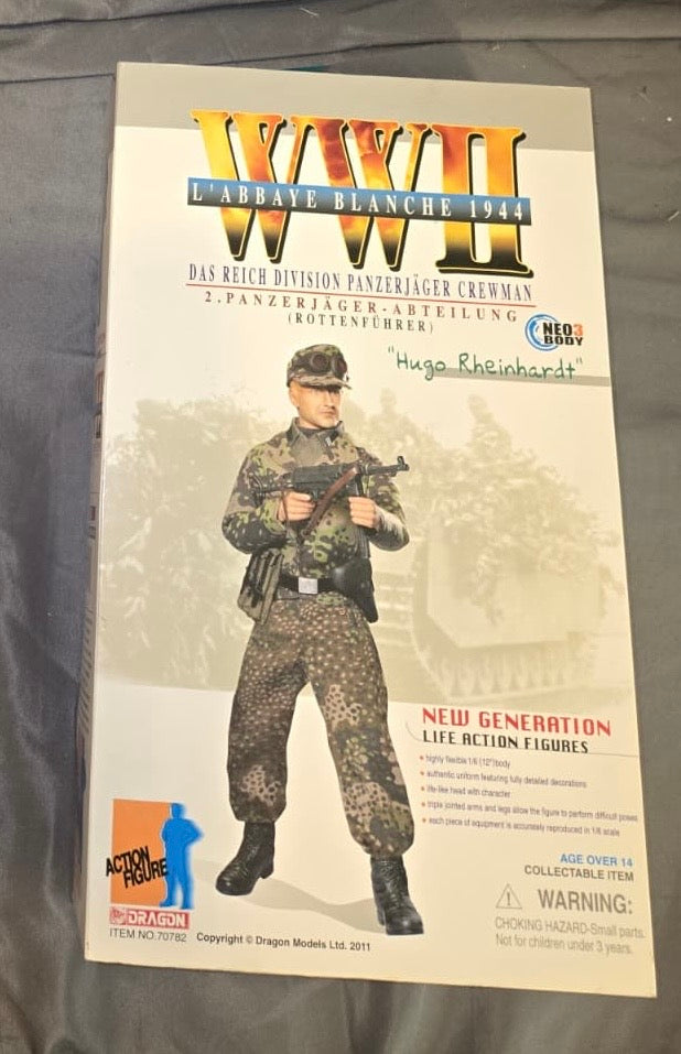 1/6 Scale WWII GERMAN Panzerjager Hugo Reinhardt- NIB Dragon