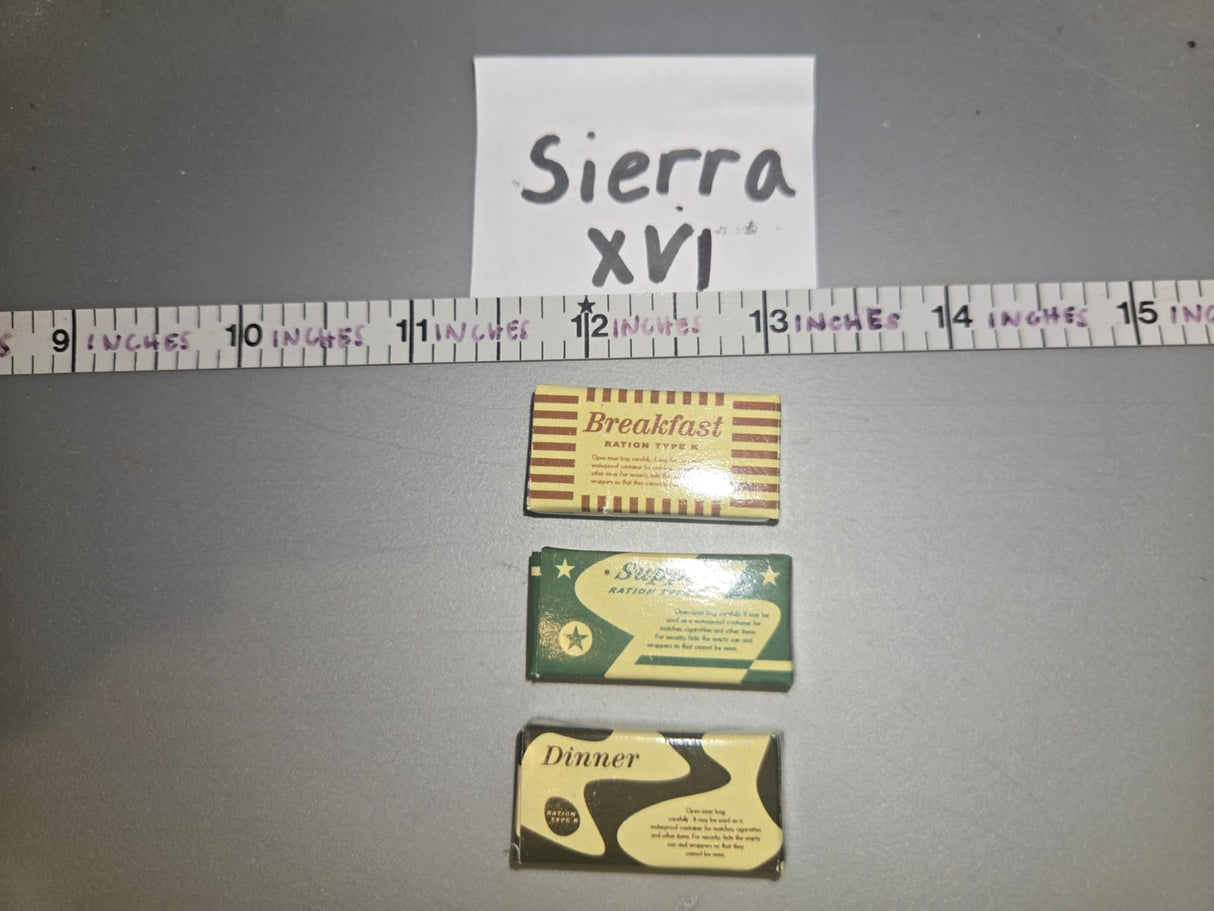 1/6 Scale WWII US Ration Lot