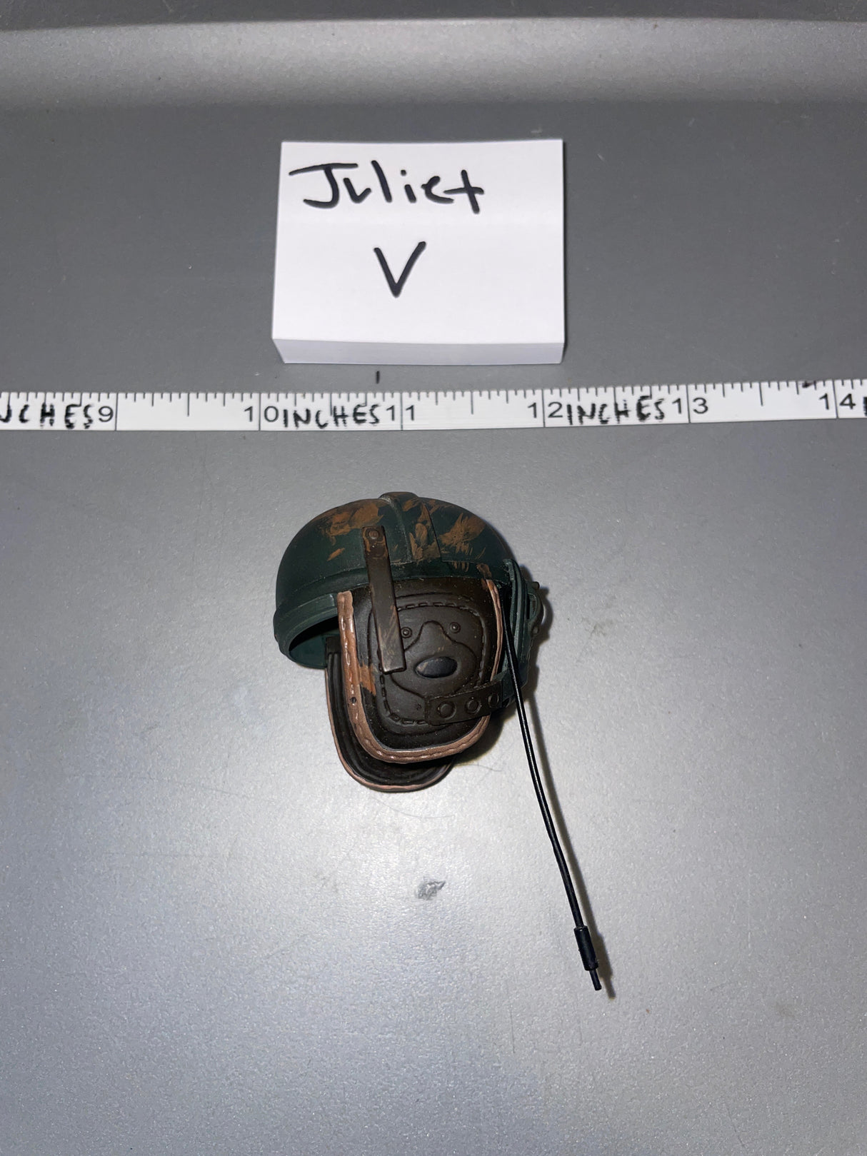 1/6 Scale WWII US Tanker Helmet - Weathered