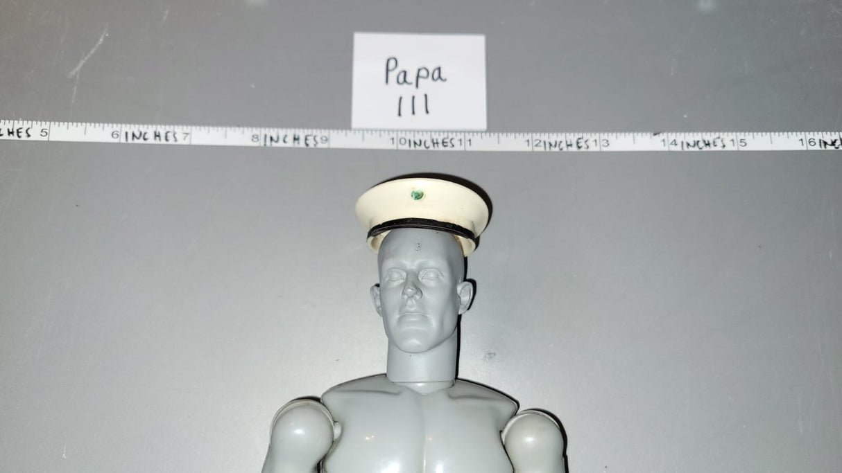 1/6 Scale WWII US USMC Marine Visor Cap Hat
