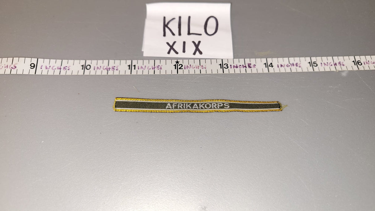 L1/6 Scale WWII German Afrika Korps Cuff Title