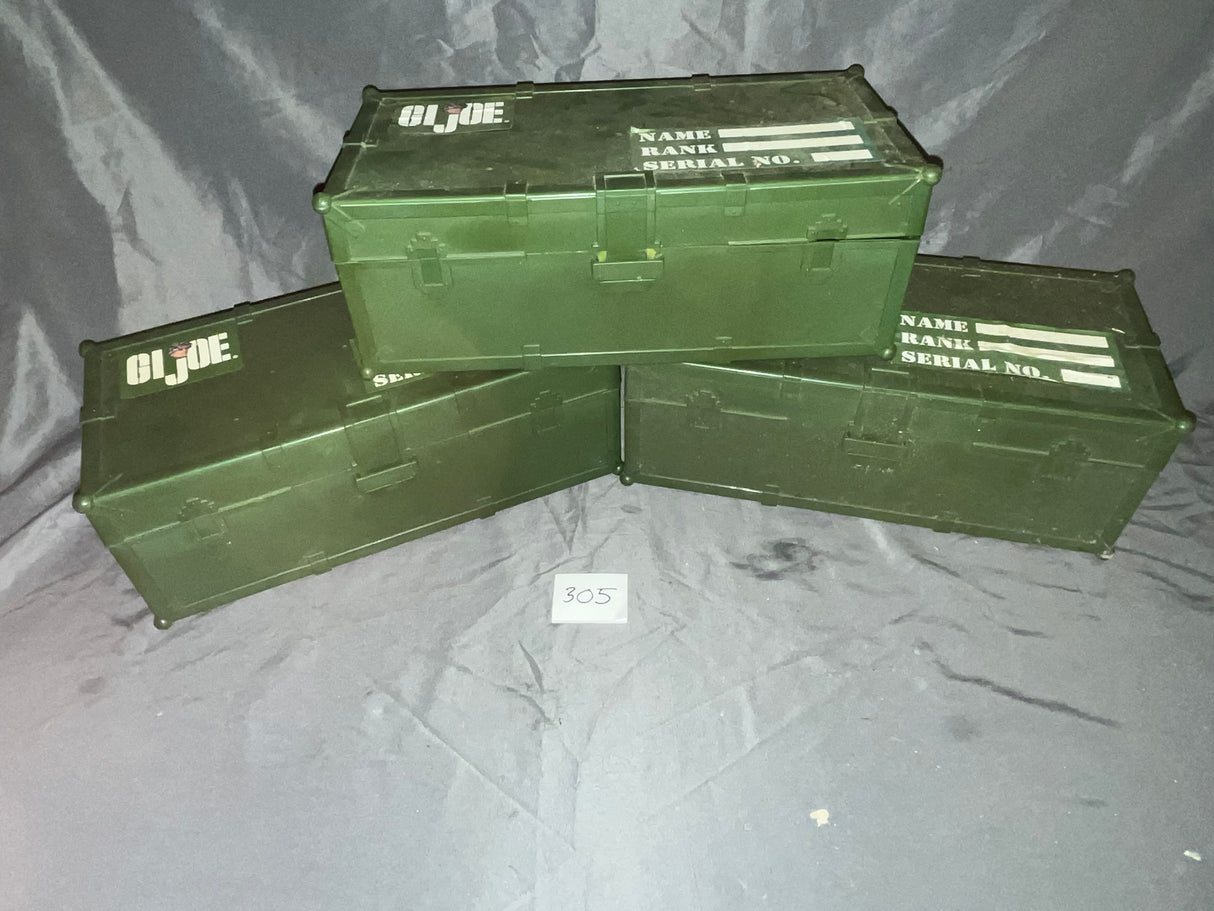 1/6 Scale GI Joe Footlocker Lot (Three)