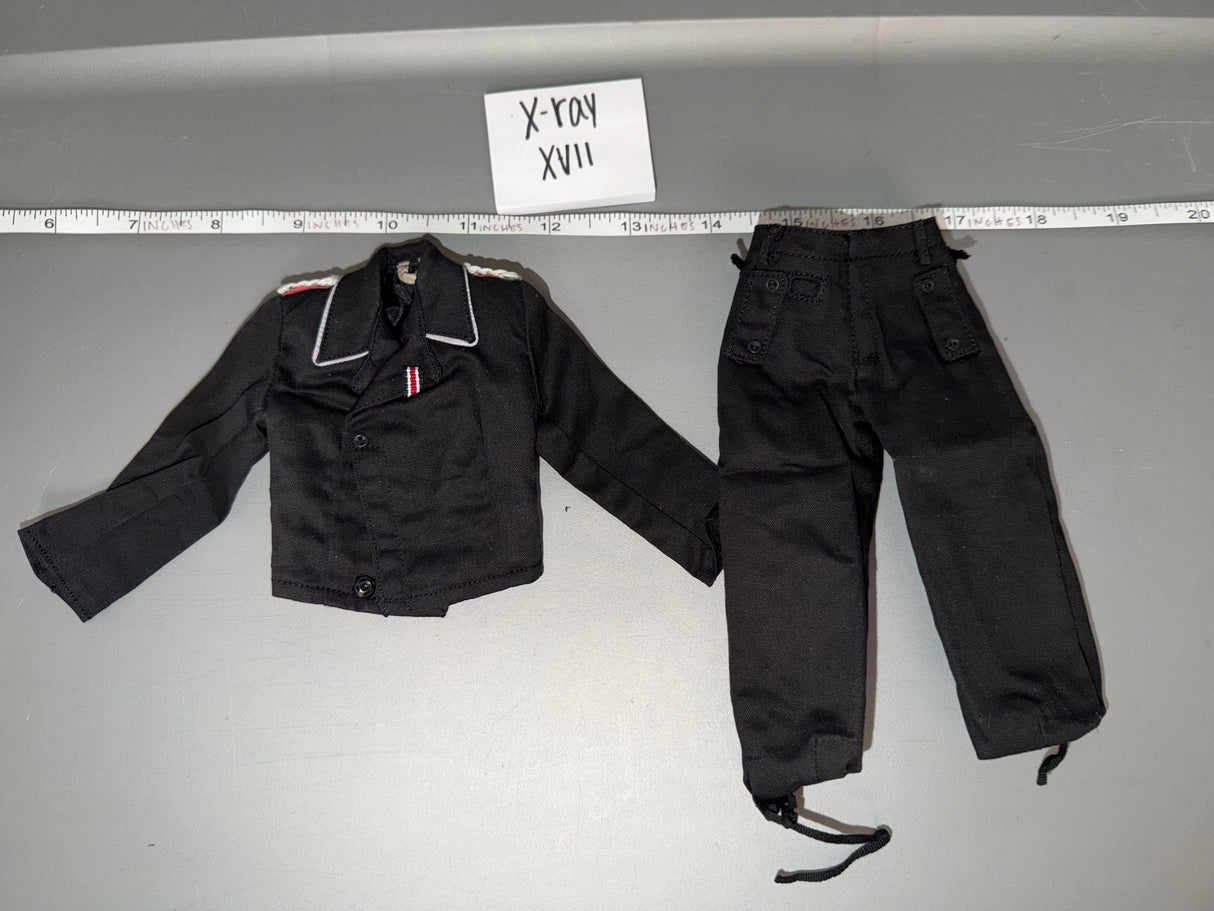 1/6 Scale WWII German Panzer Black Tanker Uniform