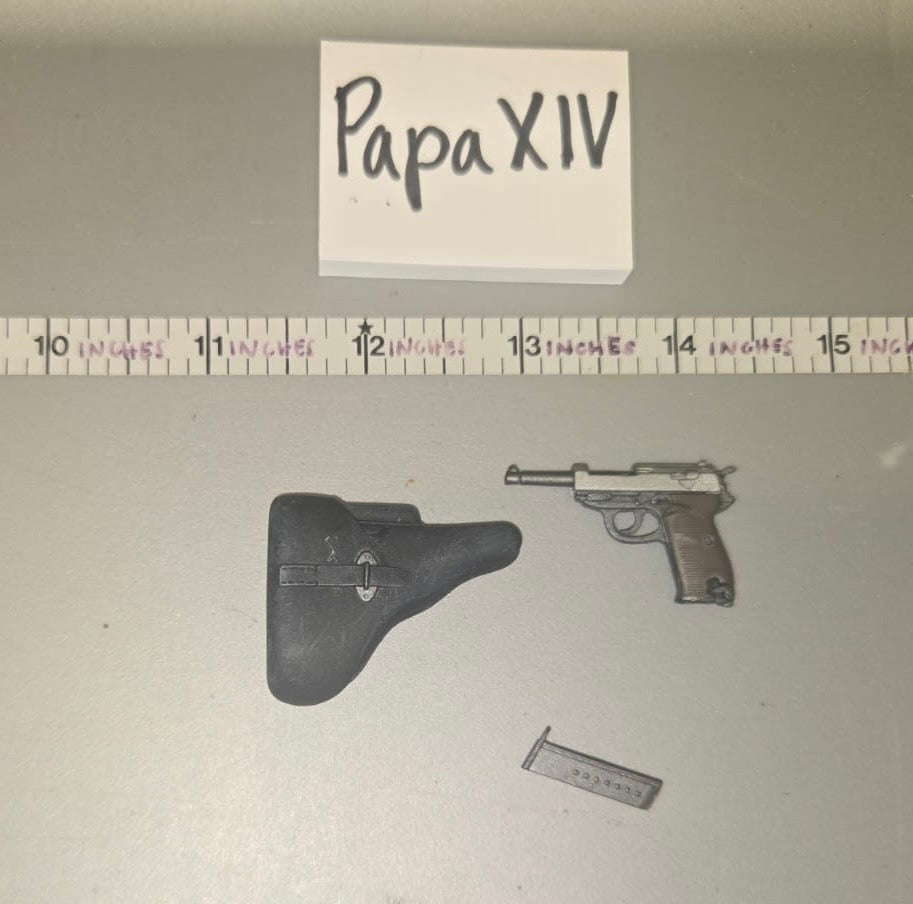 1/6 Scale WWII German Pistol and Holster