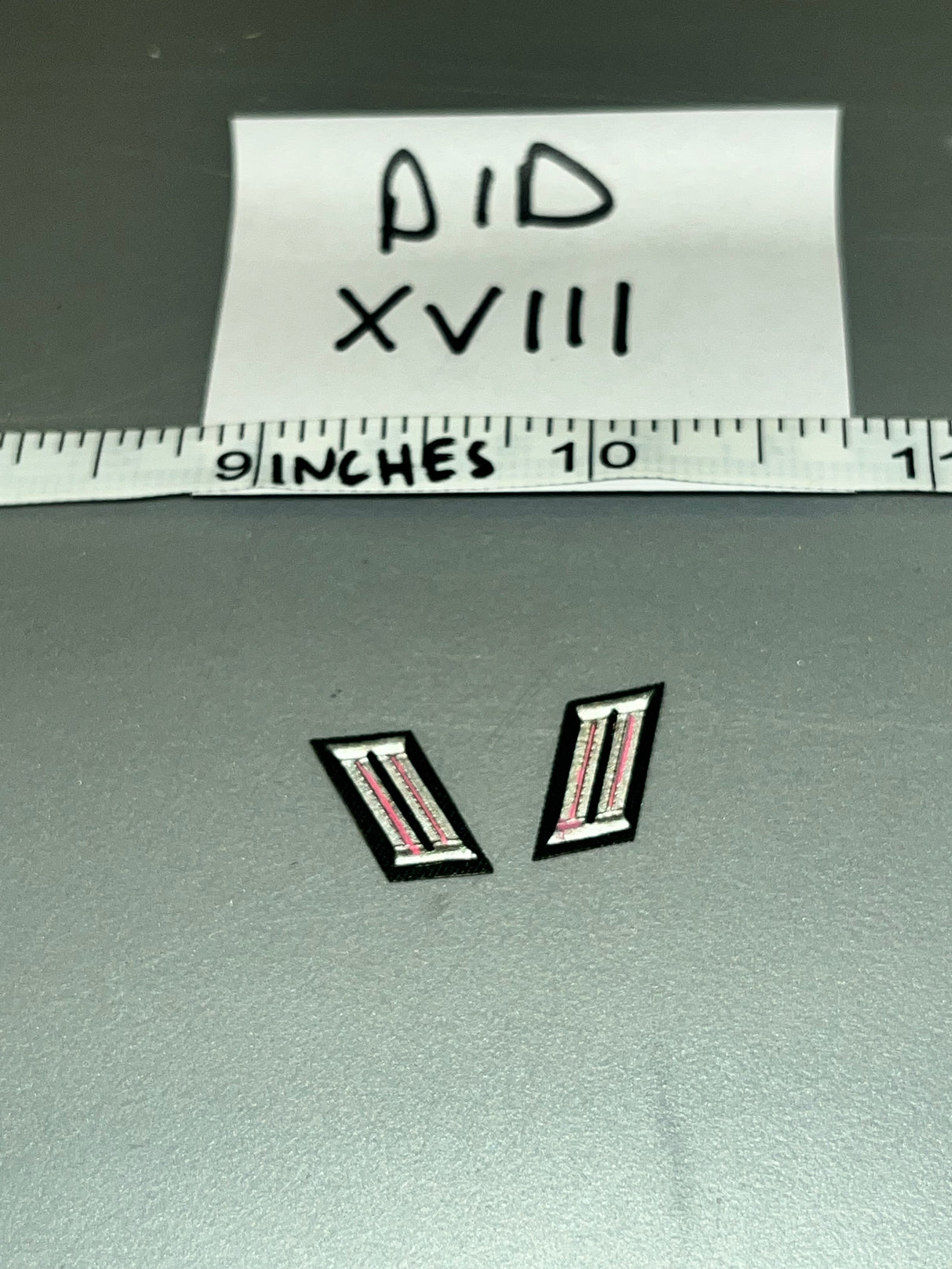 1/6 Scale WWII German Afrika Korps Tanker Officer Collar Litzen Tabs DID Supply / Tanker Ishaan