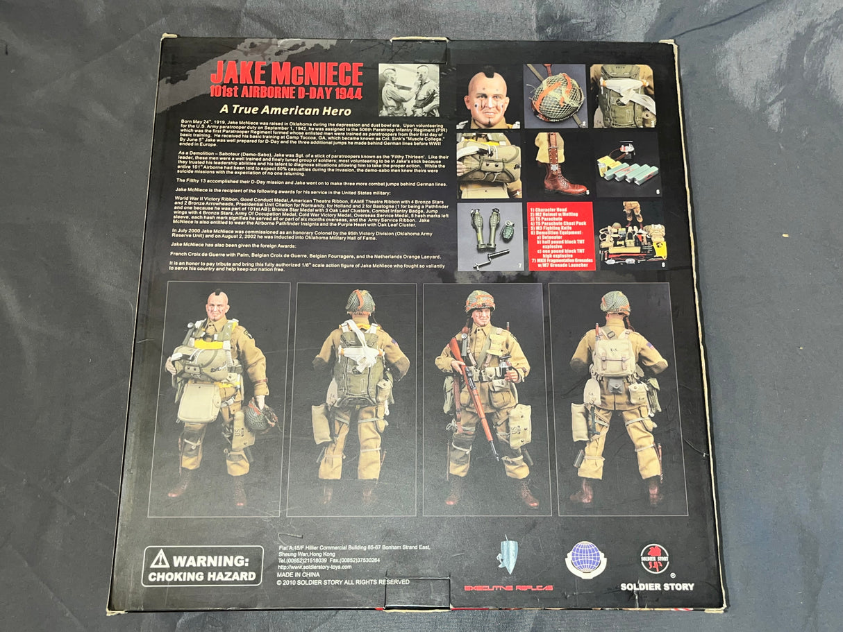1/6 Scale WWII US Normandy Paratrooper Jake McNiece- NIB Soldier Story - *BR*