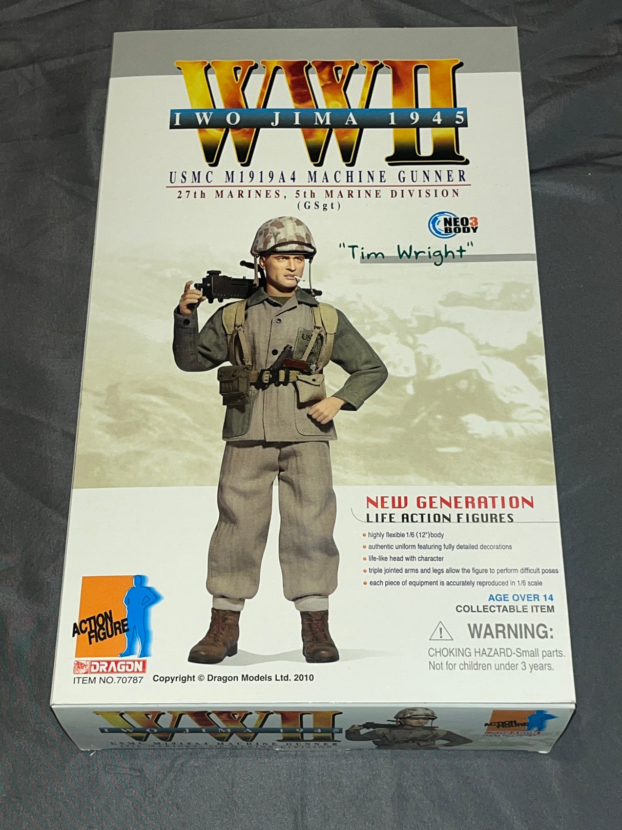 1/6 Scale WWII US Marine Machine Gunner Tim Wright - NIB Dragon