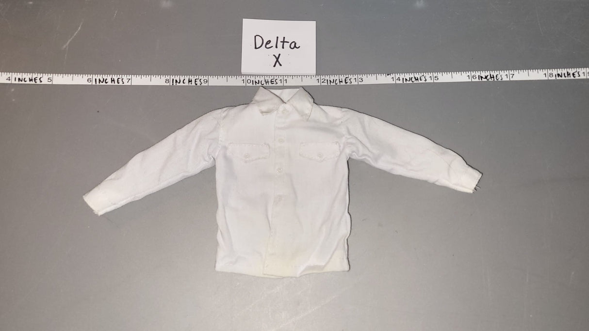 1/6 Scale WWII German White Work Shirt
