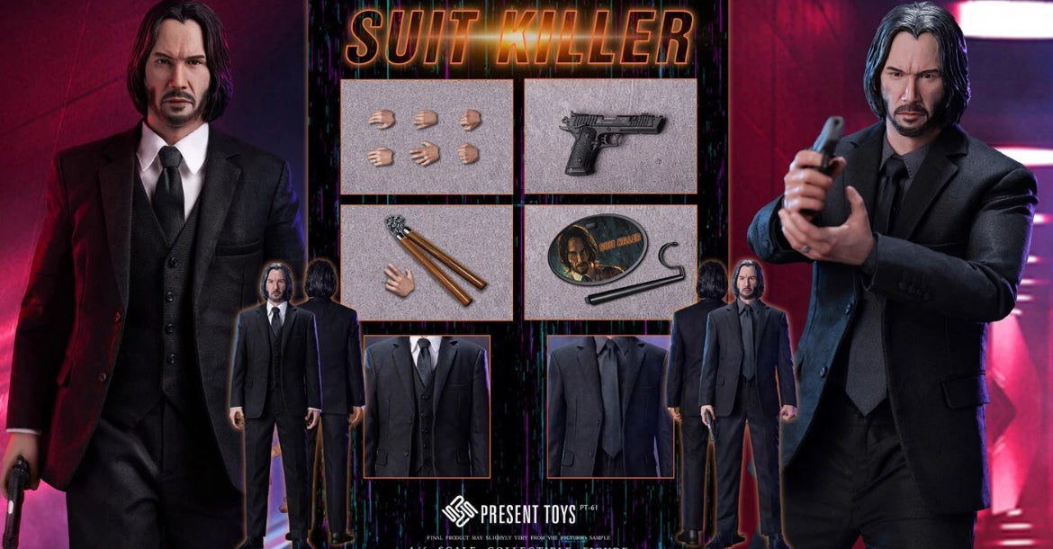 1/6 Scale Modern Present Toys Suit Killer John Wick - NIB