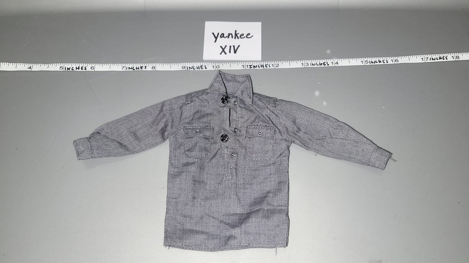 1/6 Scale WWII German Grey Work Shirt