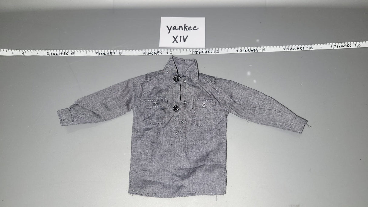 1/6 Scale WWII German Grey Work Shirt