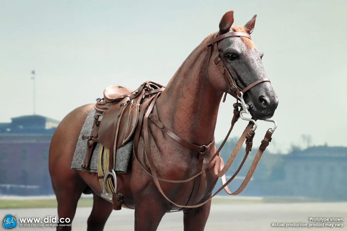 1/6 Scale WWII German Brown War Horse - NIB DID E60084