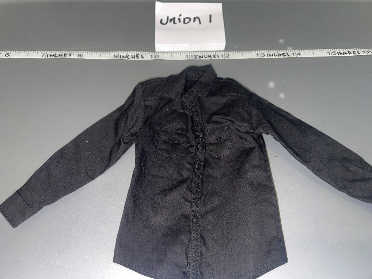 1/6 Scale WWII German Black Tanker Shirt