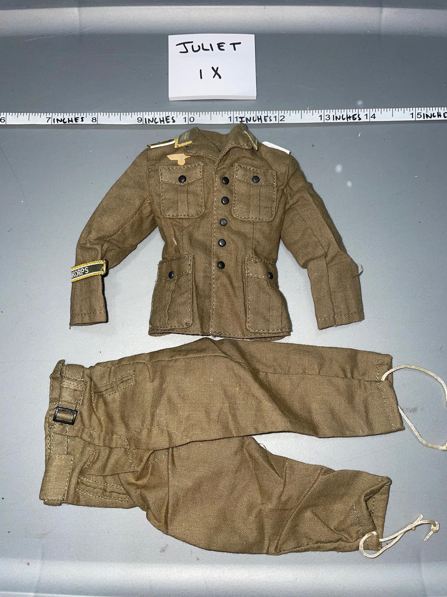 1/6 Scale WWII German Tropical Afrika Korps Uniform