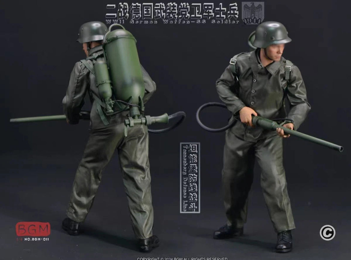 1/6 Scale WWII German Waffen SS Tannenberg Line Flame Thrower Uniform Set “C” - BGM - NIB