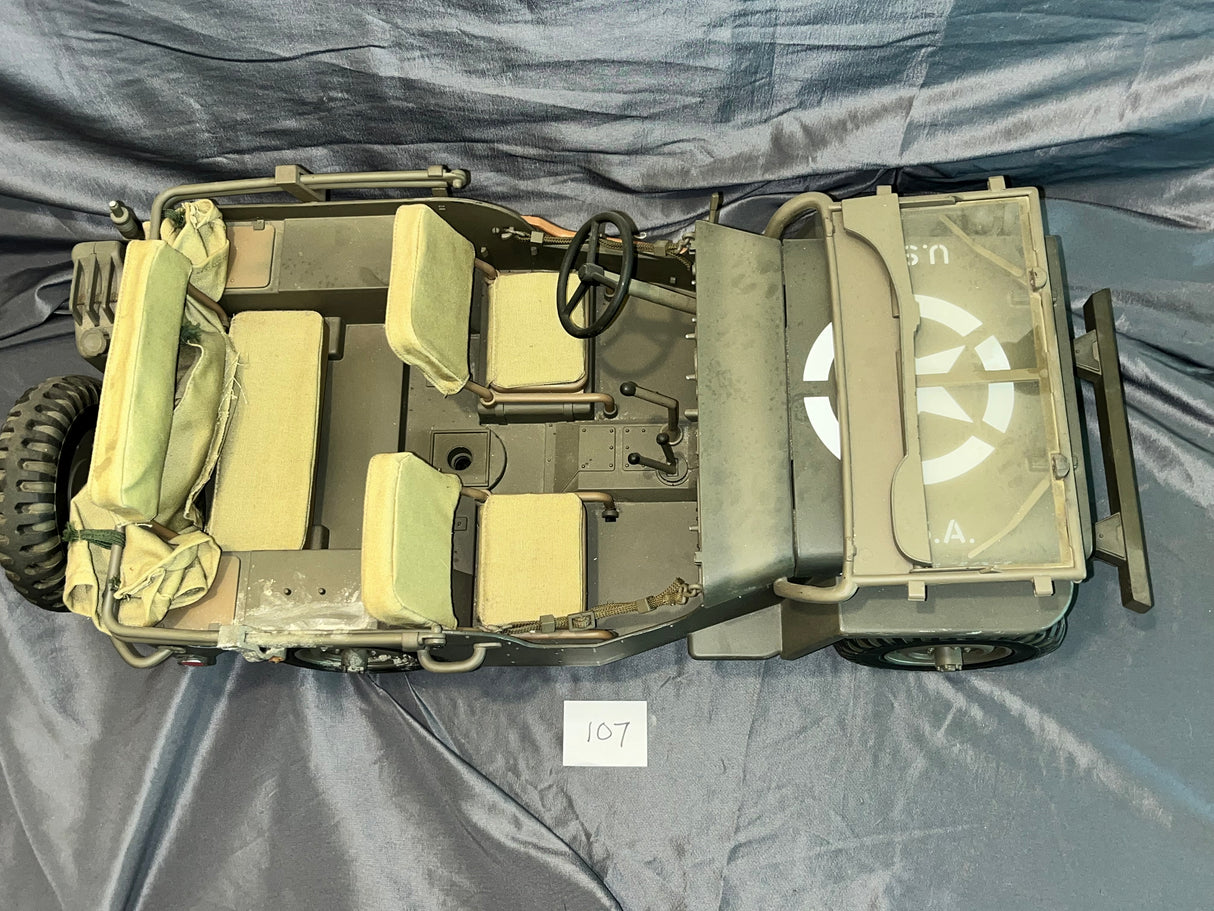 1/6 Scale WWII US Jeep - Ultimate Soldier - Weathered