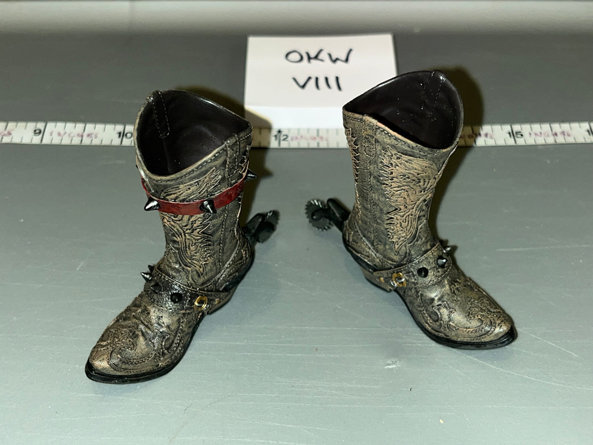 1/6 Scale Spawn Gunslinger Hell Dominator Western Cowboy Boots - Comic Book - Flash Point