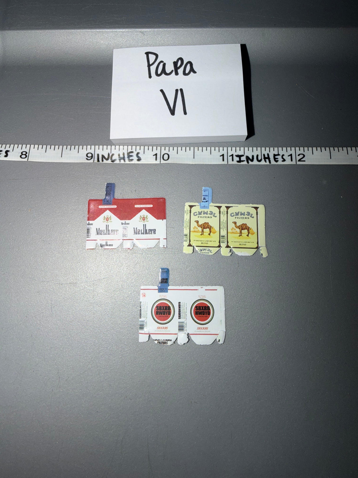 1/6 Scale Vietnam Era Cigarette Pack Lot