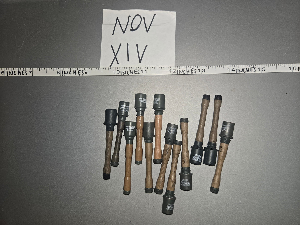 1/6 WWII German Grenade Lot