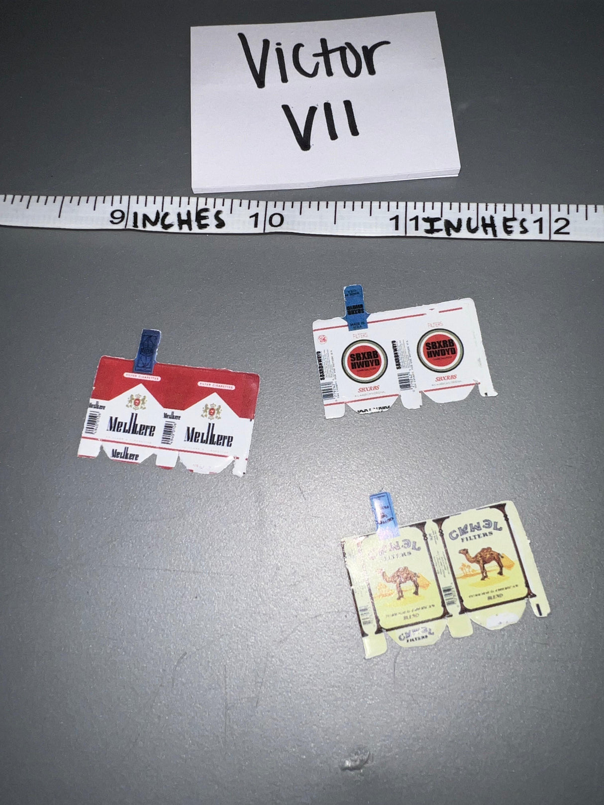 1/6 Scale Vietnam Era Cigarette Pack Lot