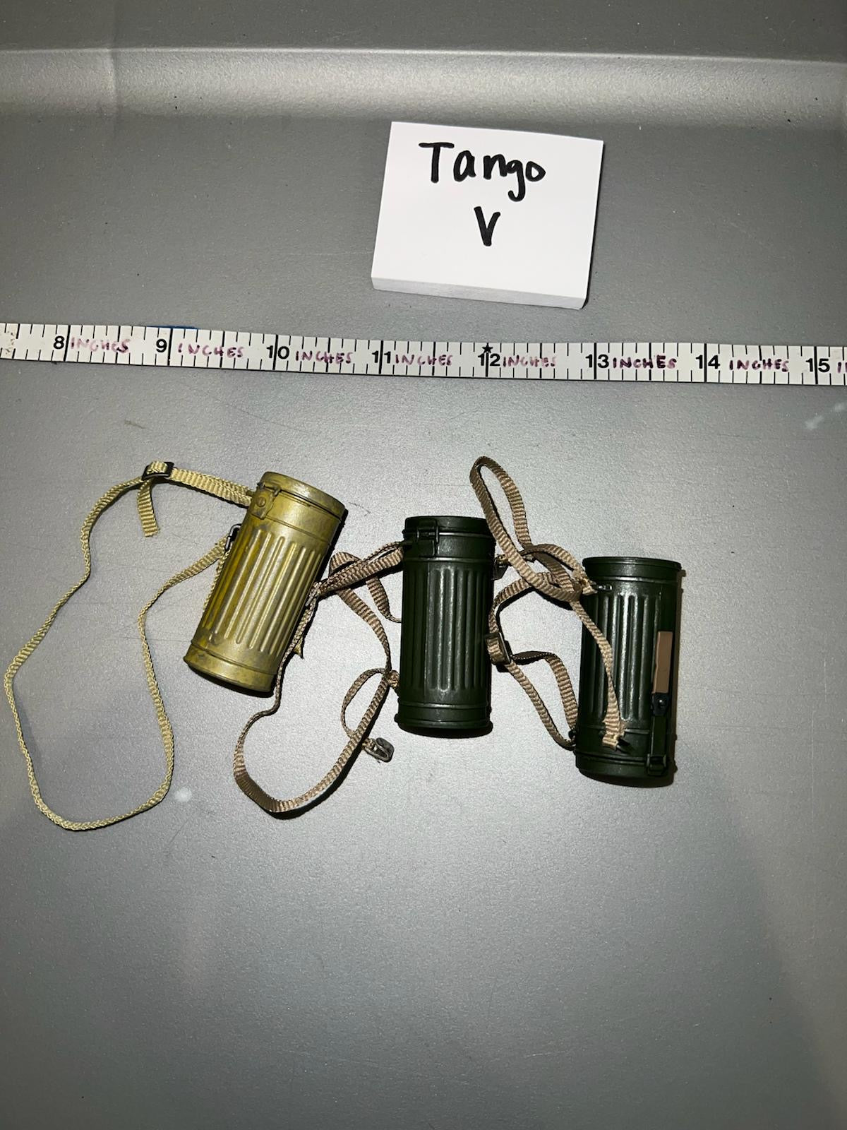 1:6 WWII German Gas Mask Canister Lot
