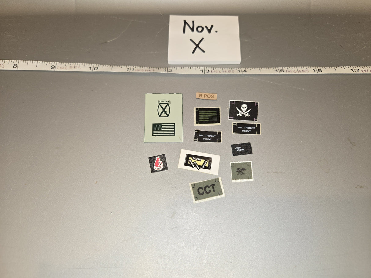 1/6 Scale Modern Patch Lot
