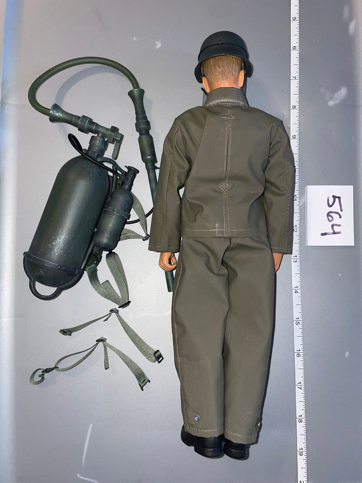 1:6 Scale WWII German Engineer Flame Thrower Dressed Figure - Dragon