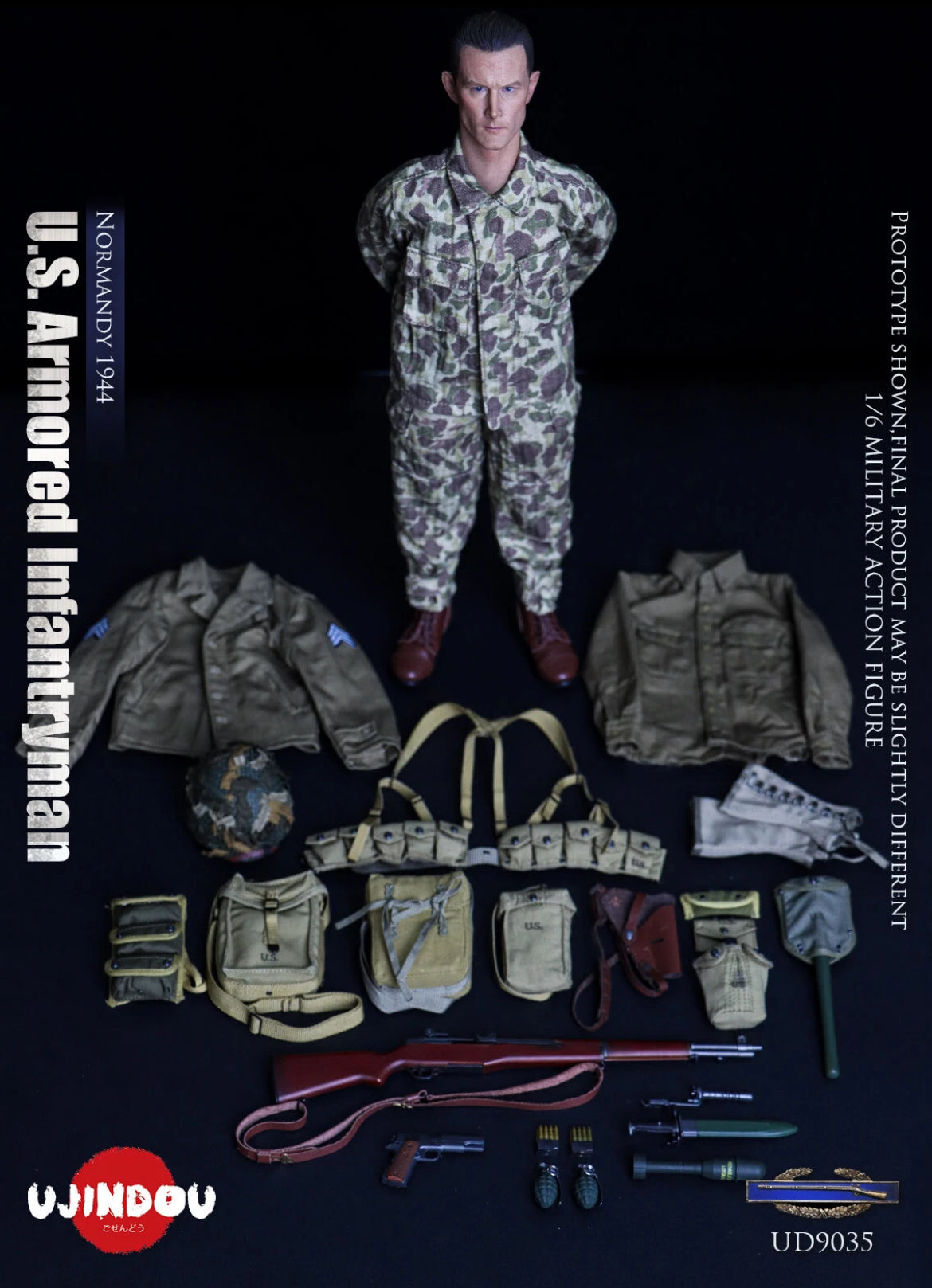 1/6 Scale WWII US 2nd Armored Infantry - Normandy - NIB Ujindou