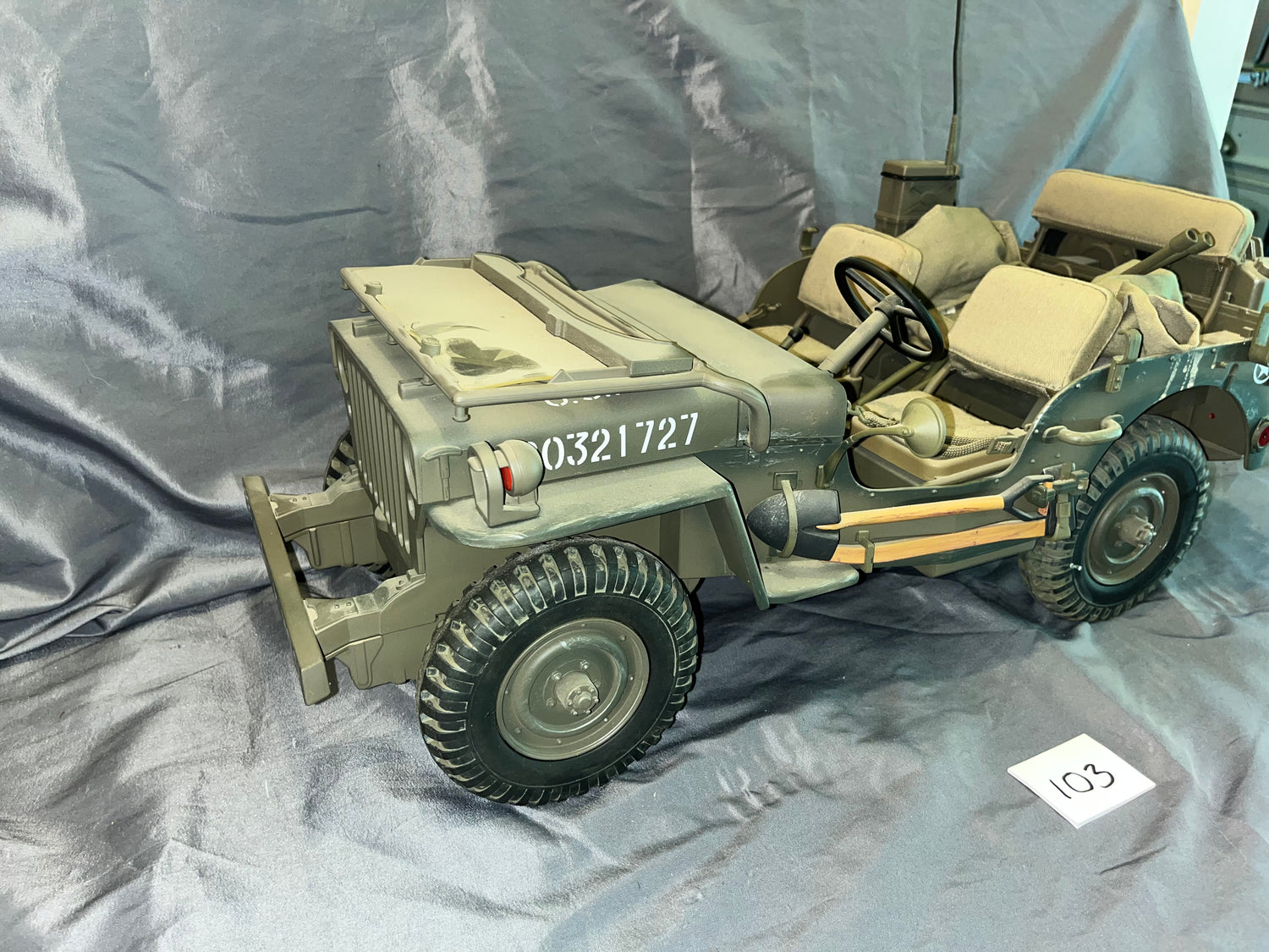 1/6 Scale WWII US Jeep - Ultimate Soldier - Weathered