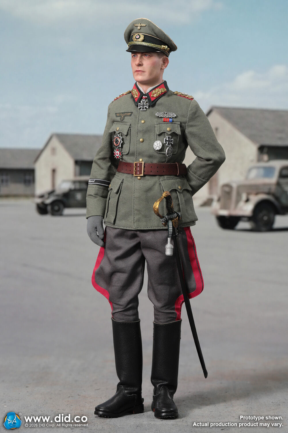 1/6 Scale WWII German Wehrmacht Officer – Otto Remer - NIB DID D80194