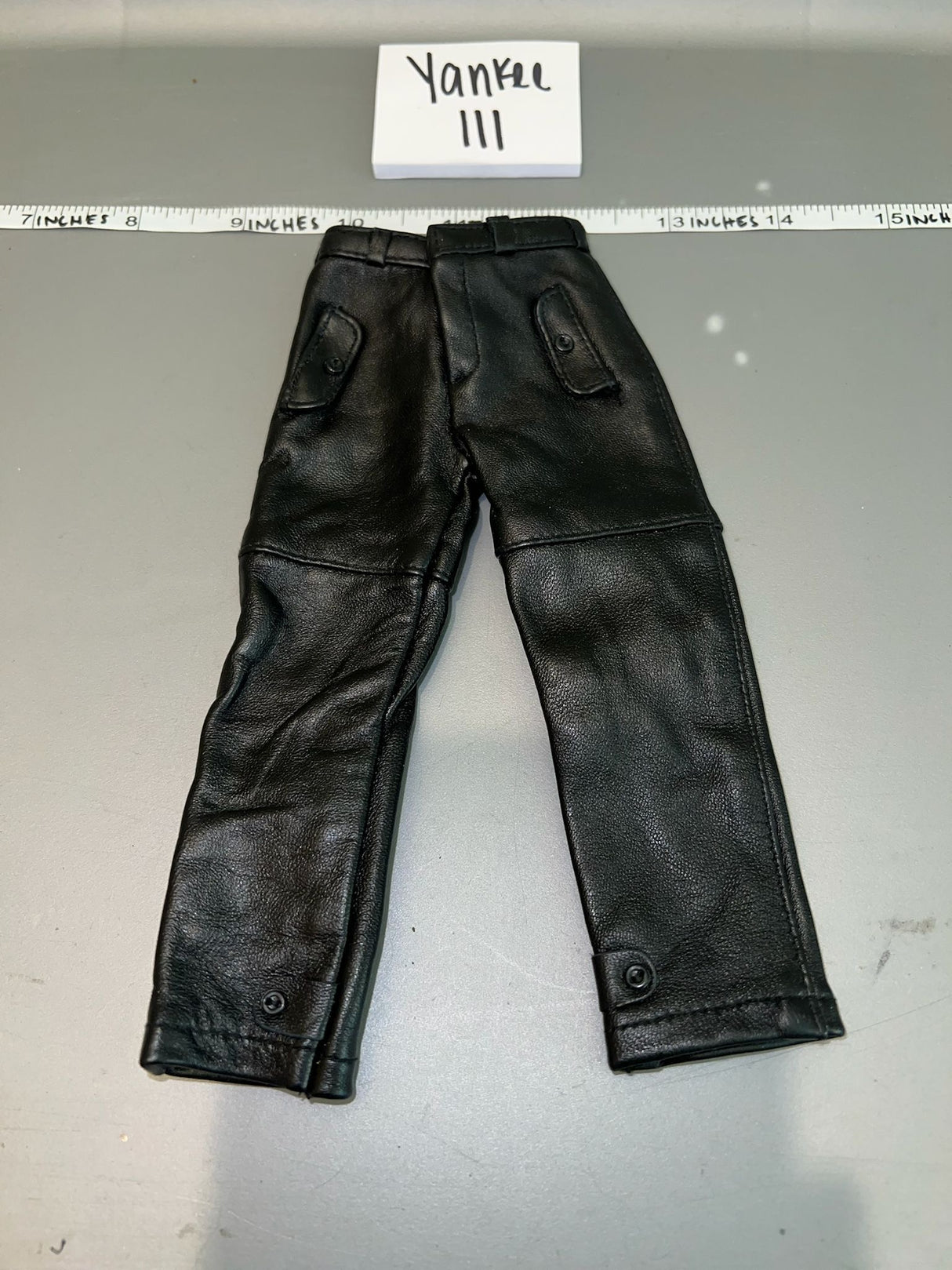 1/6 Scale WWII German black leather U Boat Pants