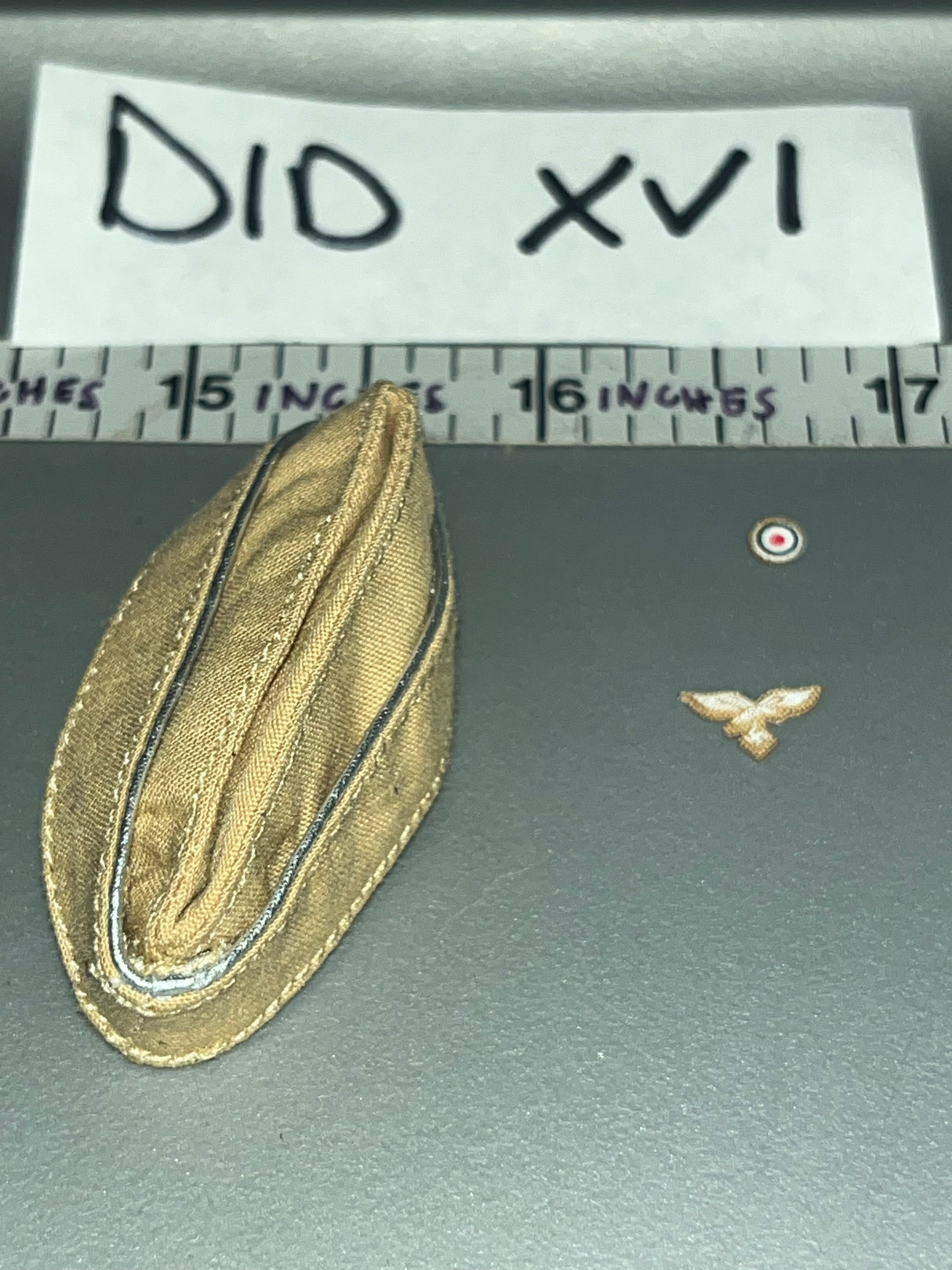 1/6 Scale WWII German Luftwaffe Tropical Field Cap - DID - Otto Skorzeny