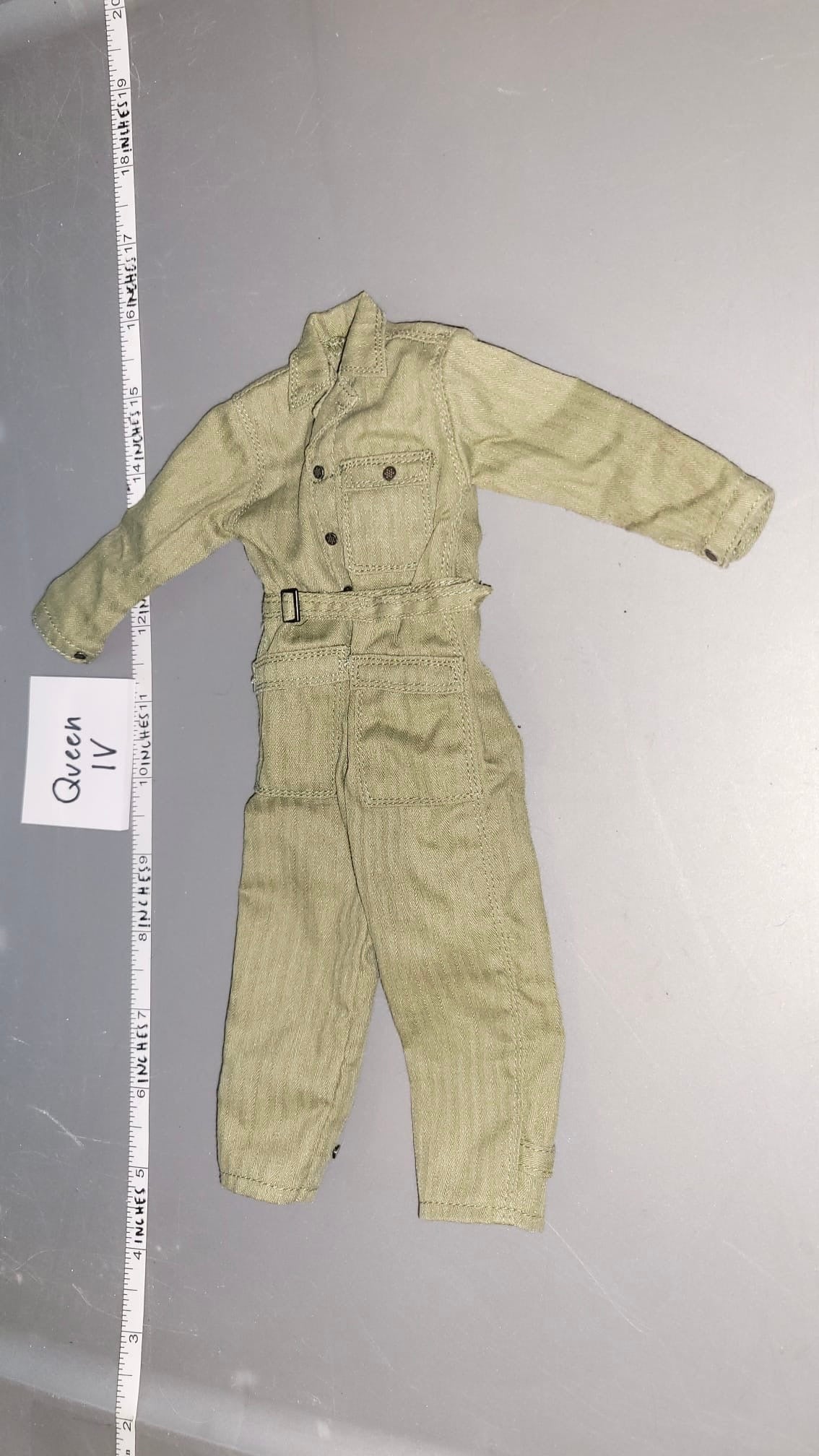 1:6 Scale WWII US Coveralls Armored Crewman Jumpsuit