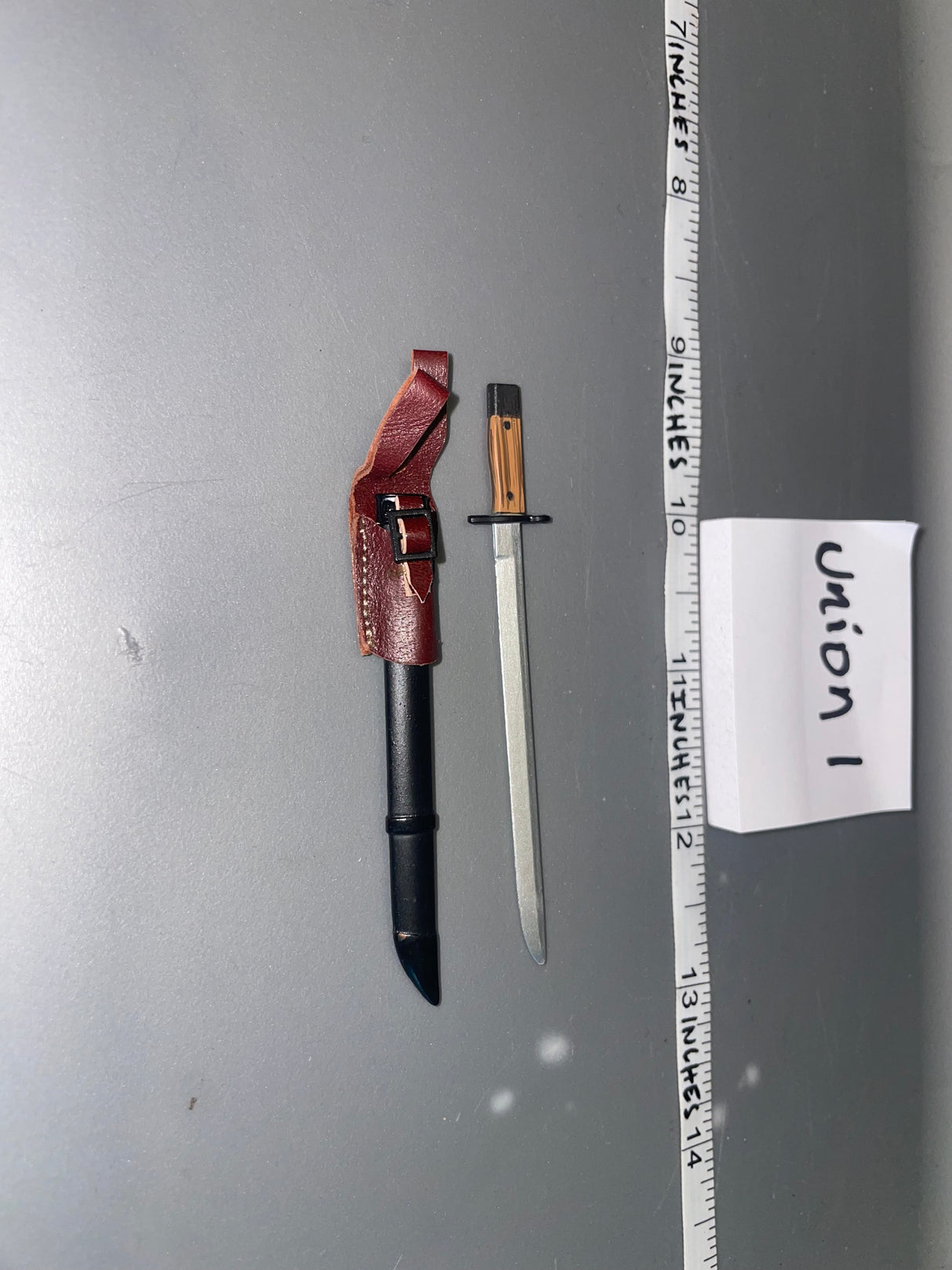 1/6 Scale WWII Japanese Metal Bayonet and Sheath - IQO