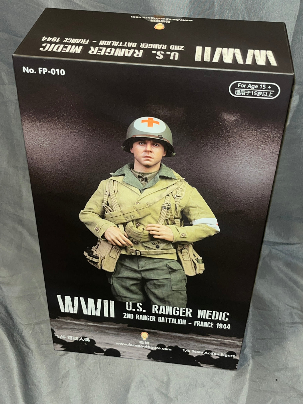 1/6 Scale WWII US 2nd Ranger Battalion Combat Medic Wade - NIB Facepool