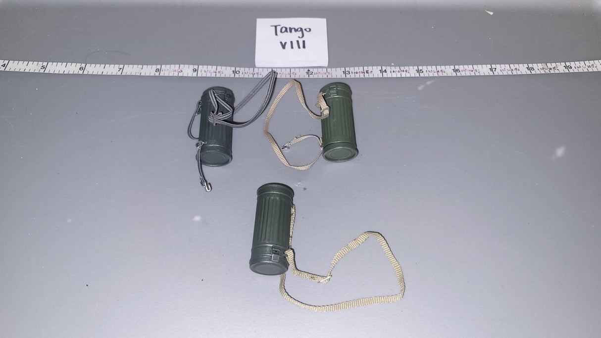 1:6 WWII German Gas Mask Canister Lot