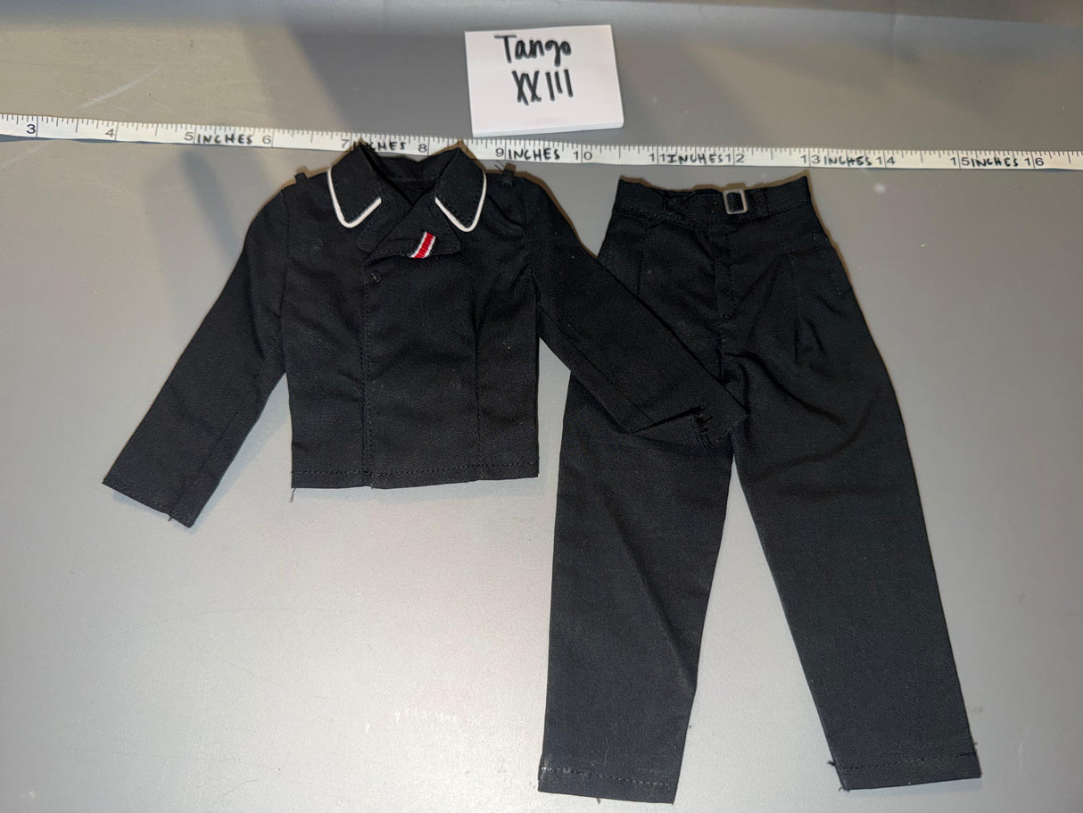 1/6 Scale WWII German Panzer Black Tanker Uniform