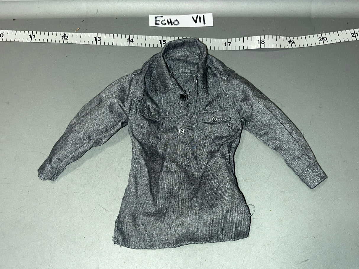 1/6 Scale WWII German Grey Work Shirt