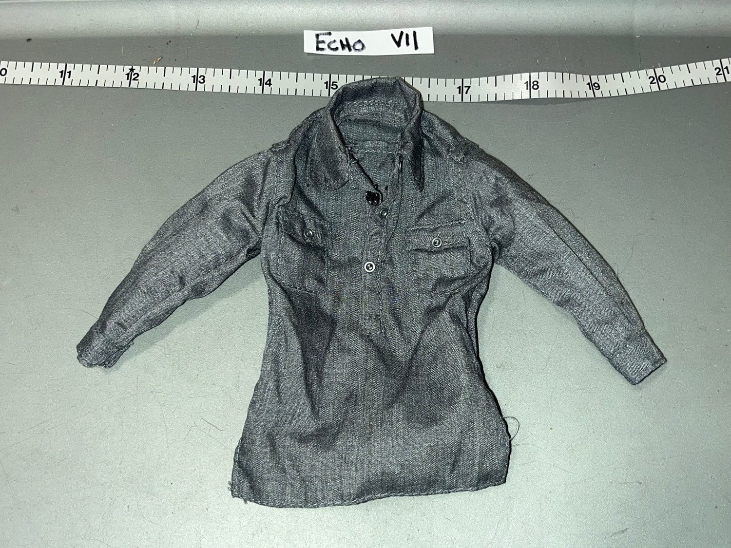 1/6 Scale WWII German Grey Work Shirt