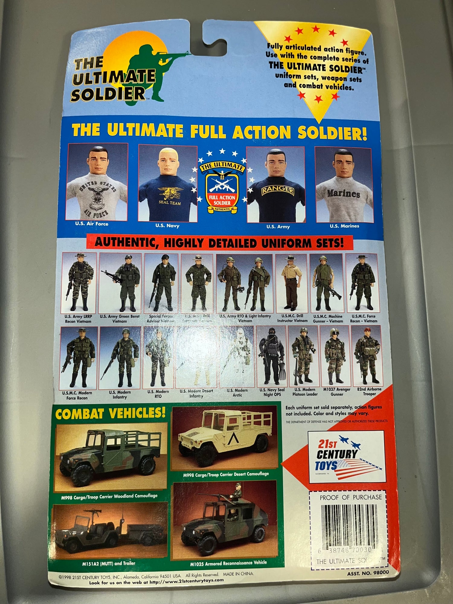 1/6 Scale Ultimate Soldier Marine Basic Figure - African American - NIB Uniform Set