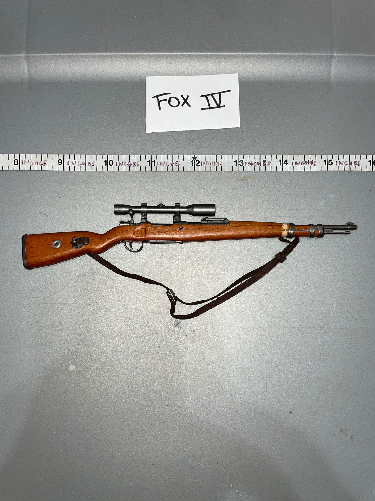1/6 Scale WWII German Wood and Metal KAR-98 Sniper Rifle